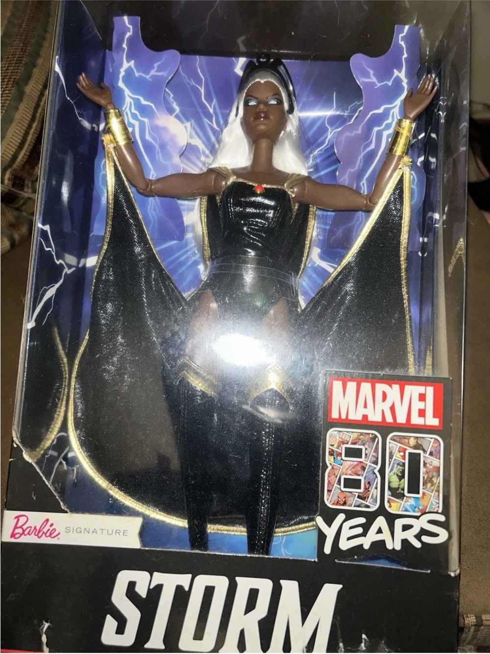 Marvel 80 Year Anniversary Storm Barbie Signature Collection NRFB  Mattel